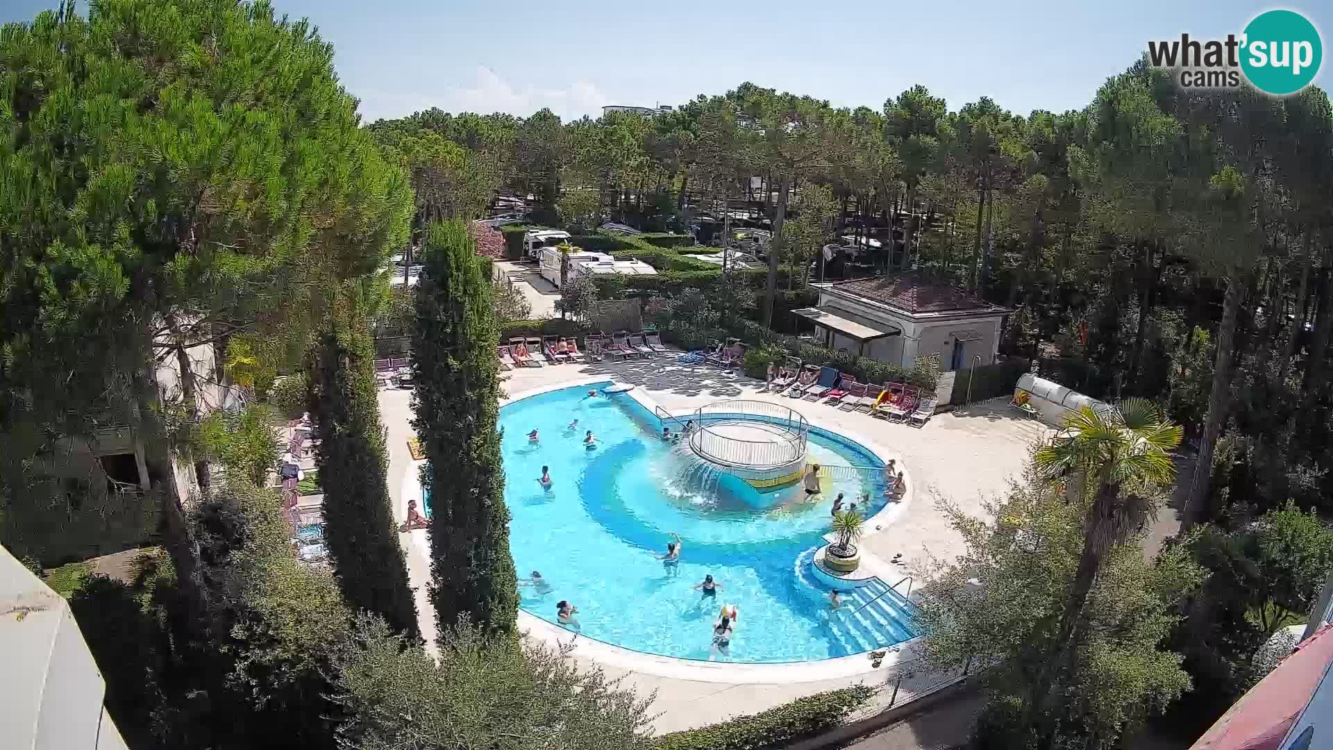 Piscina Villaggio Mare Blu webcam LIVE Bibione Pineda – Italia