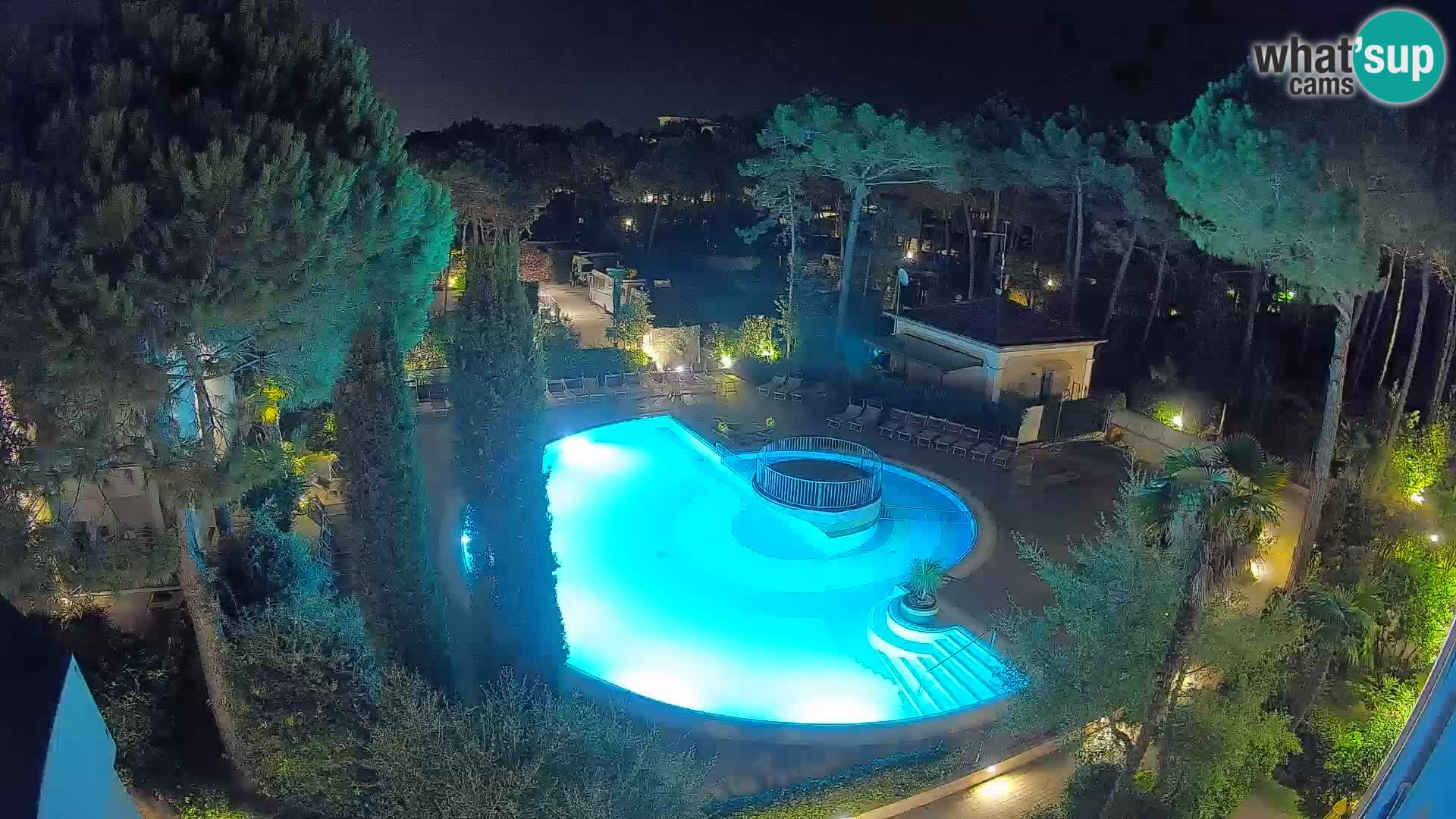 Villaggio Mare Blu bazen Spletna kamera V živo Bibione Pineda – Italija
