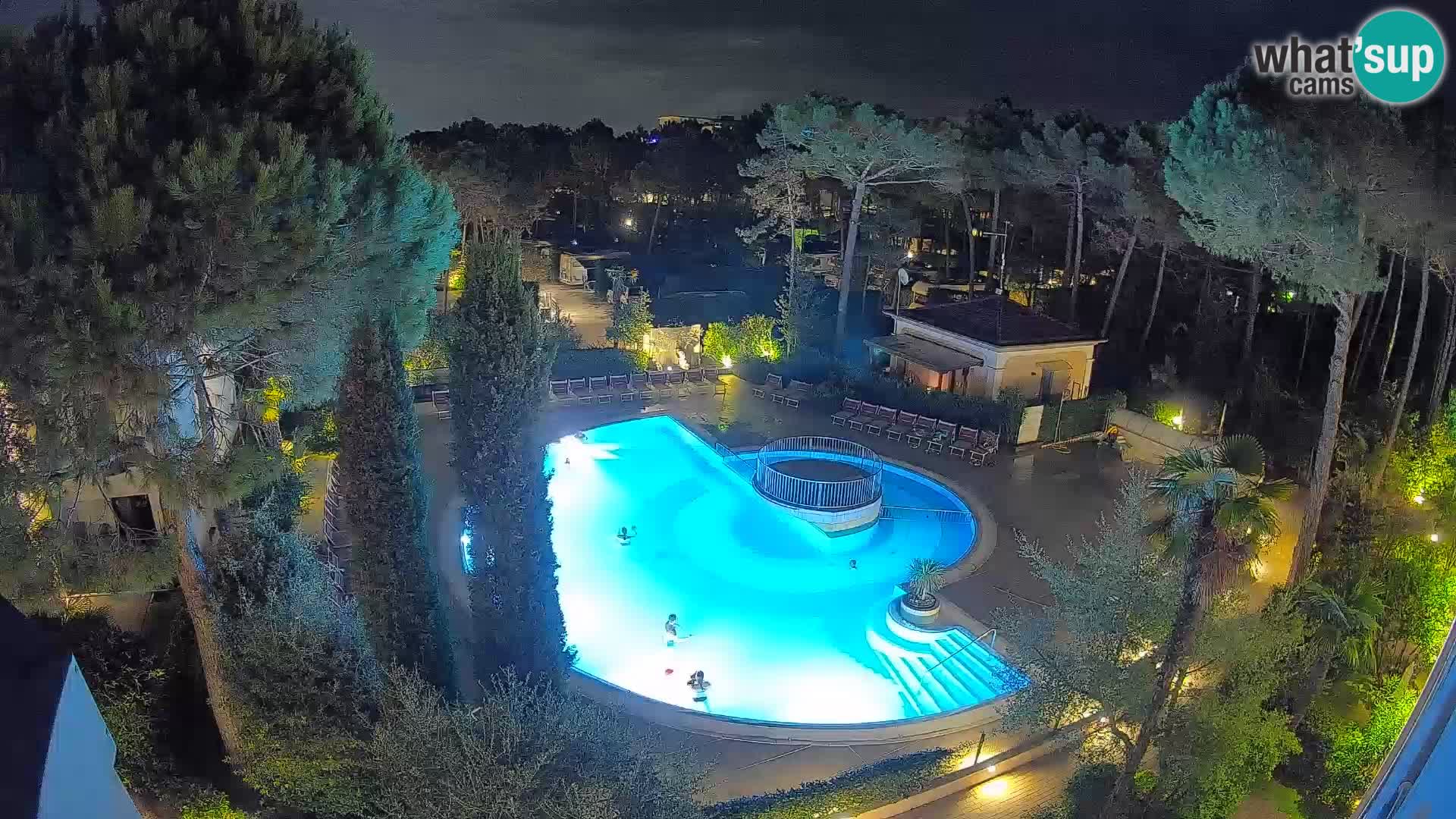 Villaggio Mare Blu bazen Spletna kamera V živo Bibione Pineda – Italija