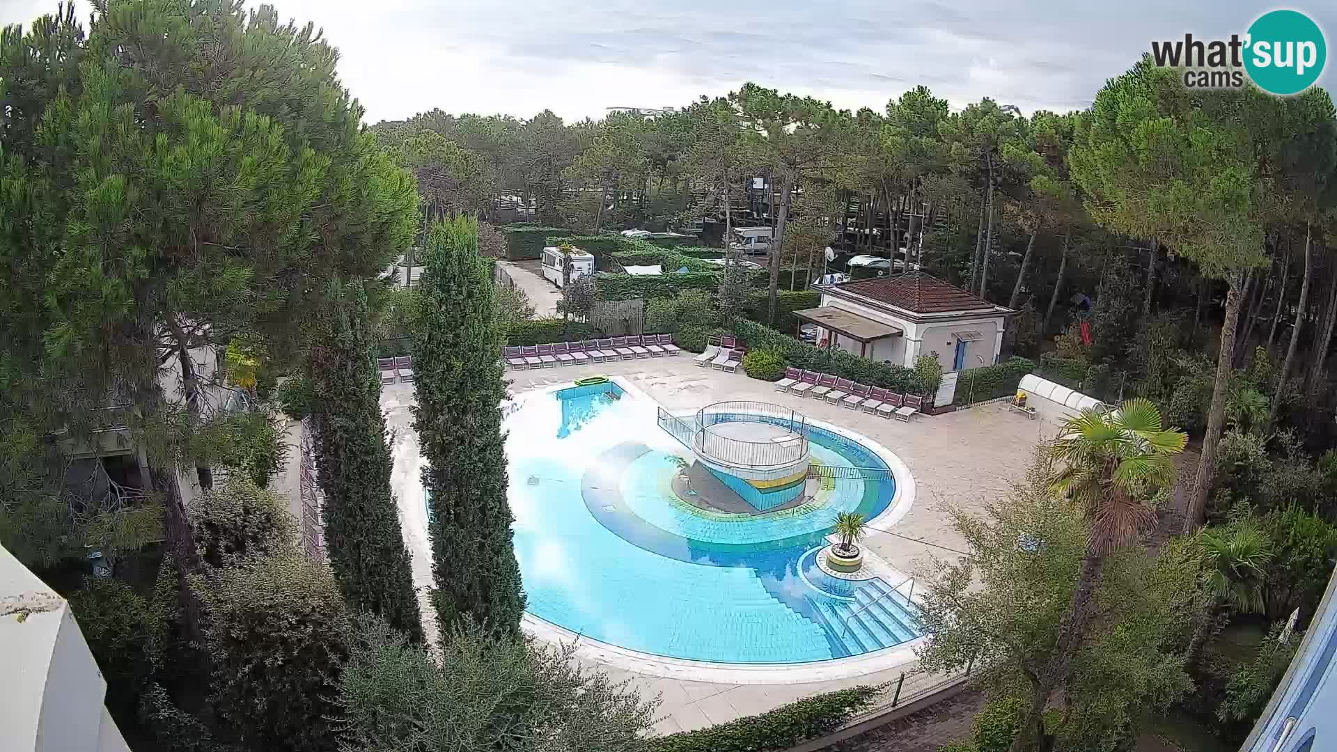 Villaggio Mare Blu pool LIVE webcam Bibione Pineda – Italy