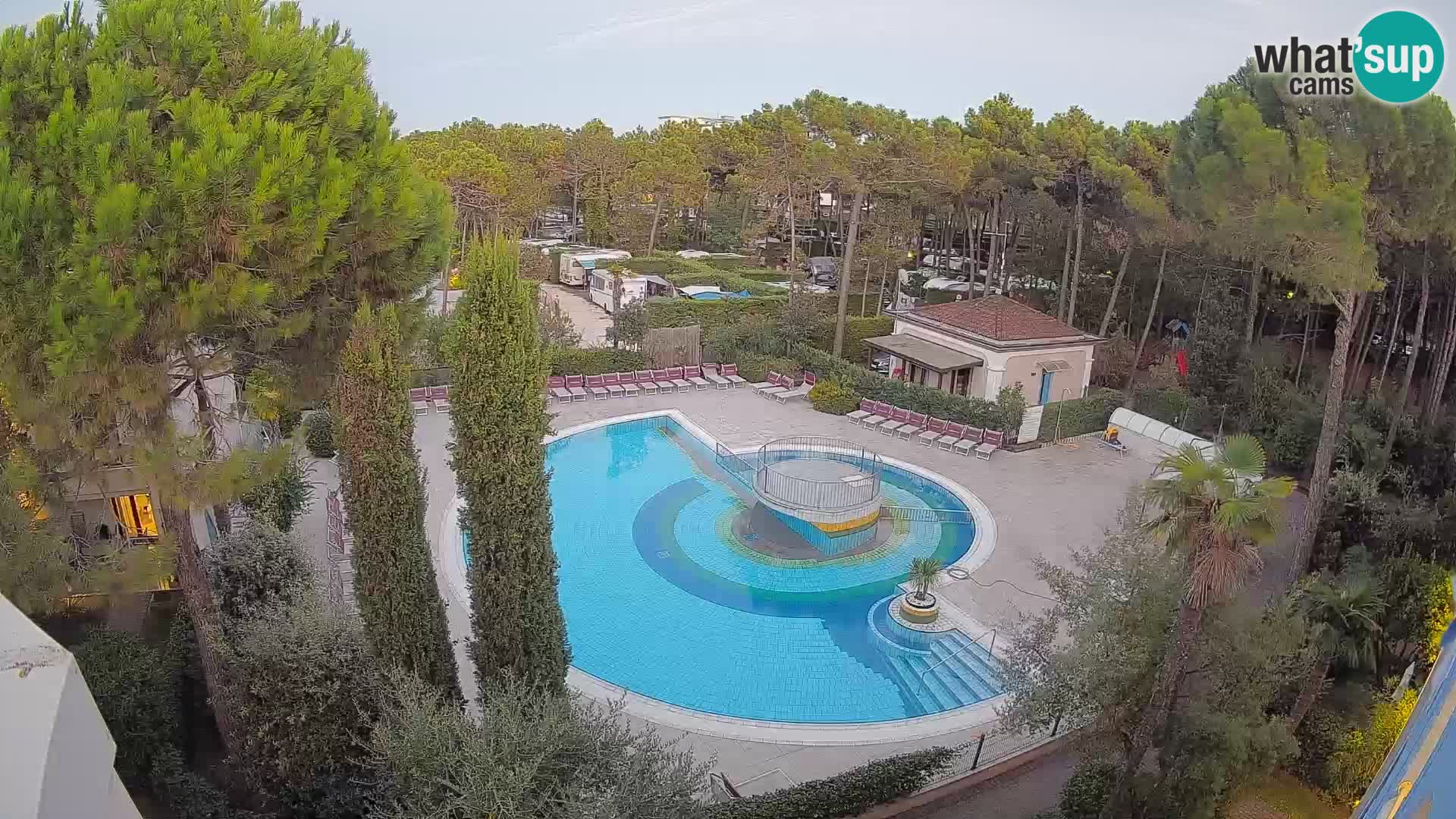 Piscina Villaggio Mare Blu webcam LIVE Bibione Pineda – Italia