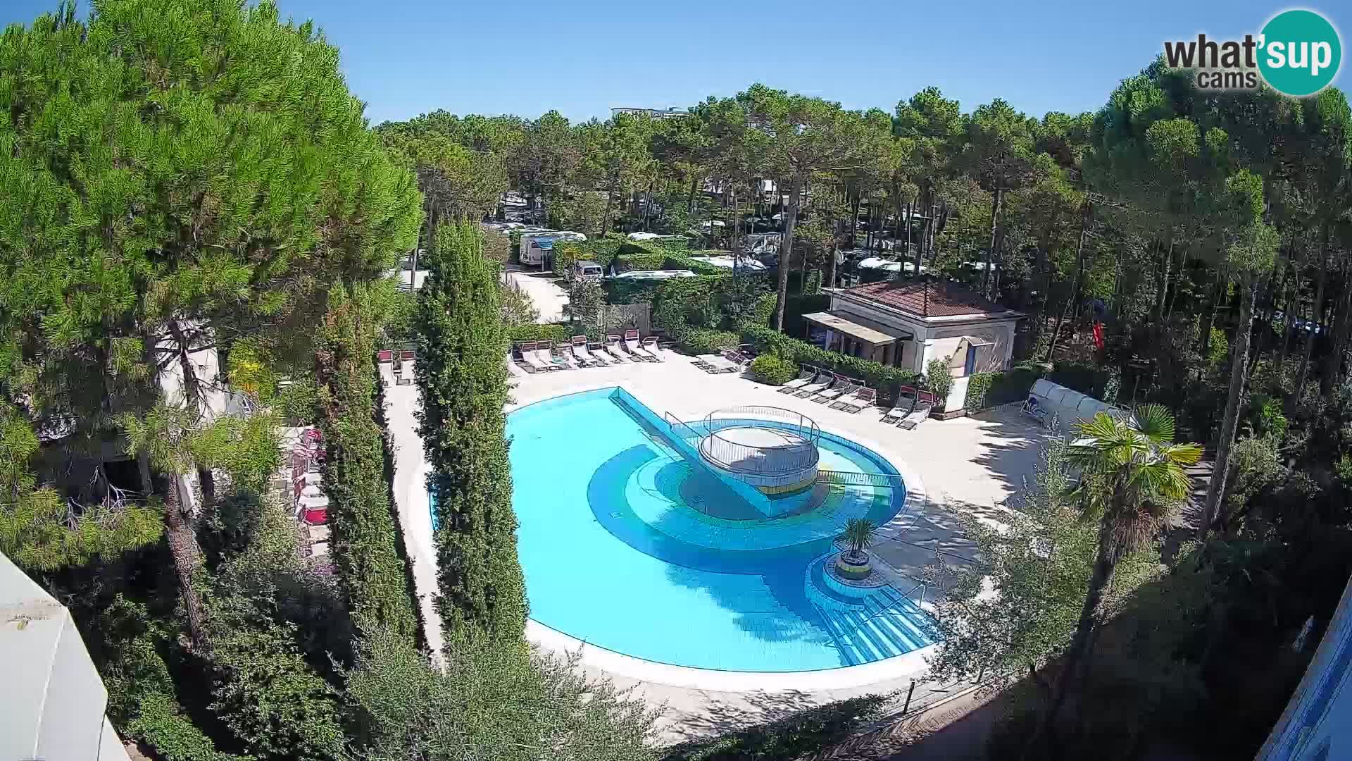 Piscina Villaggio Mare Blu EN VIVO webcam Bibione Pineda – Italia