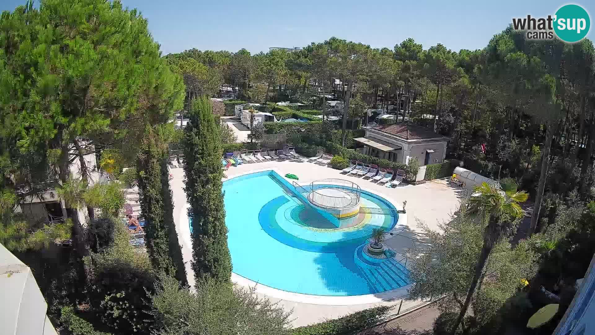 Piscina Villaggio Mare Blu webcam LIVE Bibione Pineda – Italia