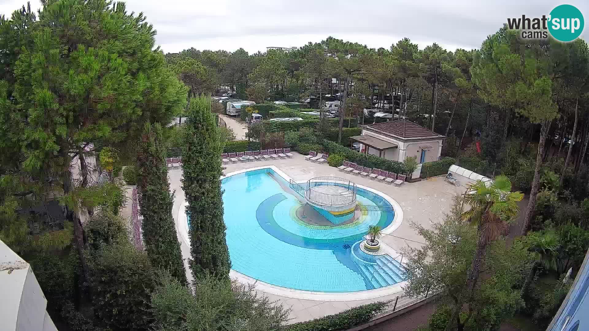 Piscina Villaggio Mare Blu EN VIVO webcam Bibione Pineda – Italia