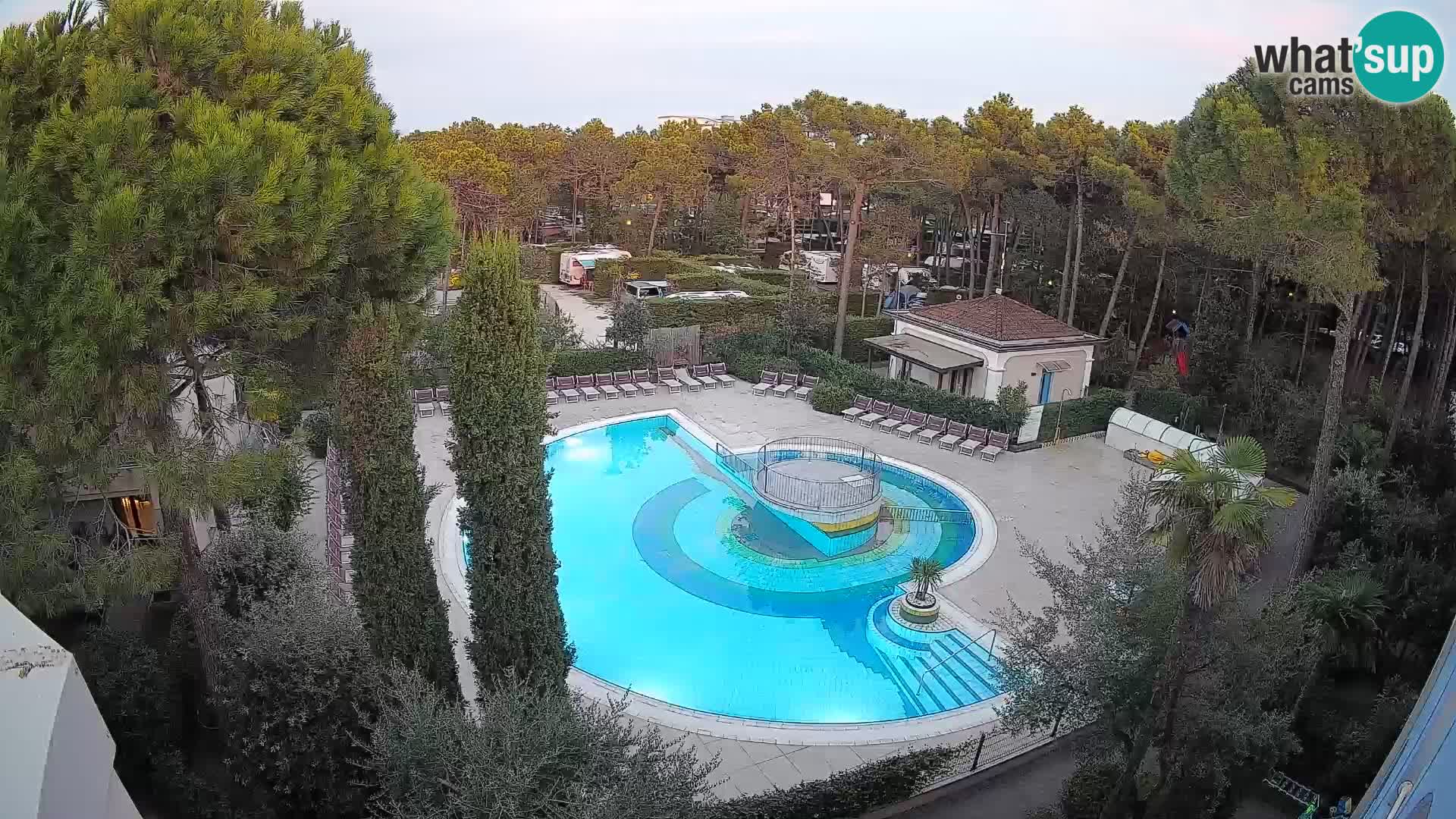 Piscina Villaggio Mare Blu webcam LIVE Bibione Pineda – Italia