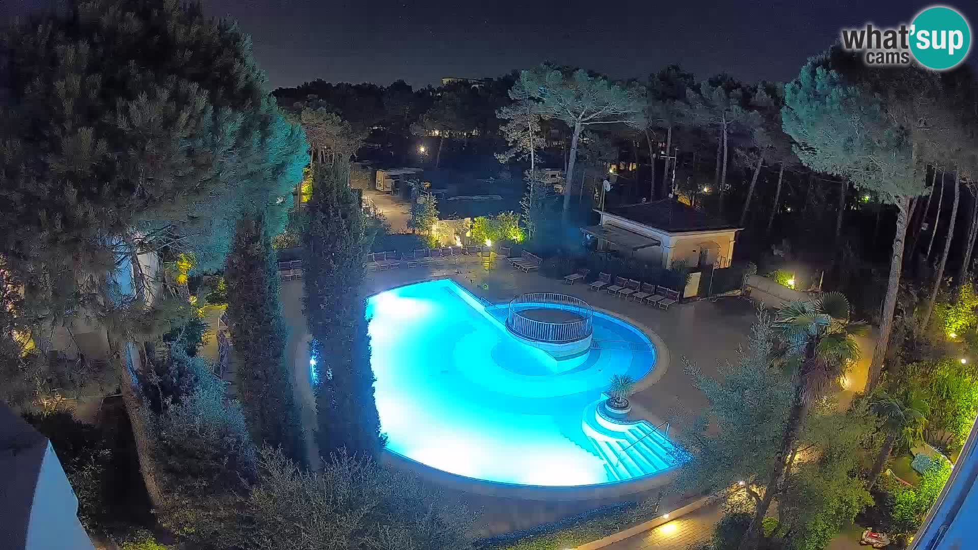 Villaggio Mare Blu bazen UŽIVO web kamera Bibione Pineda – Italija