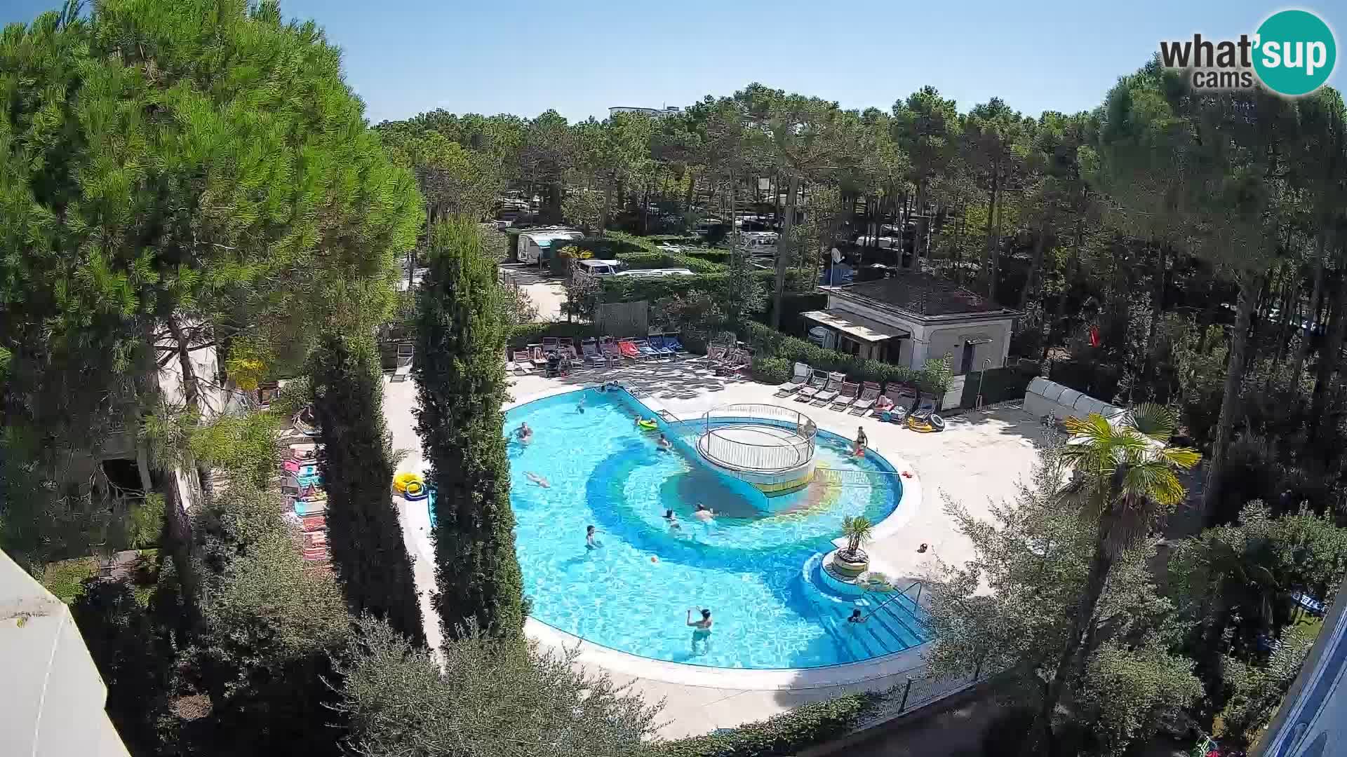 Piscina Villaggio Mare Blu EN VIVO webcam Bibione Pineda – Italia