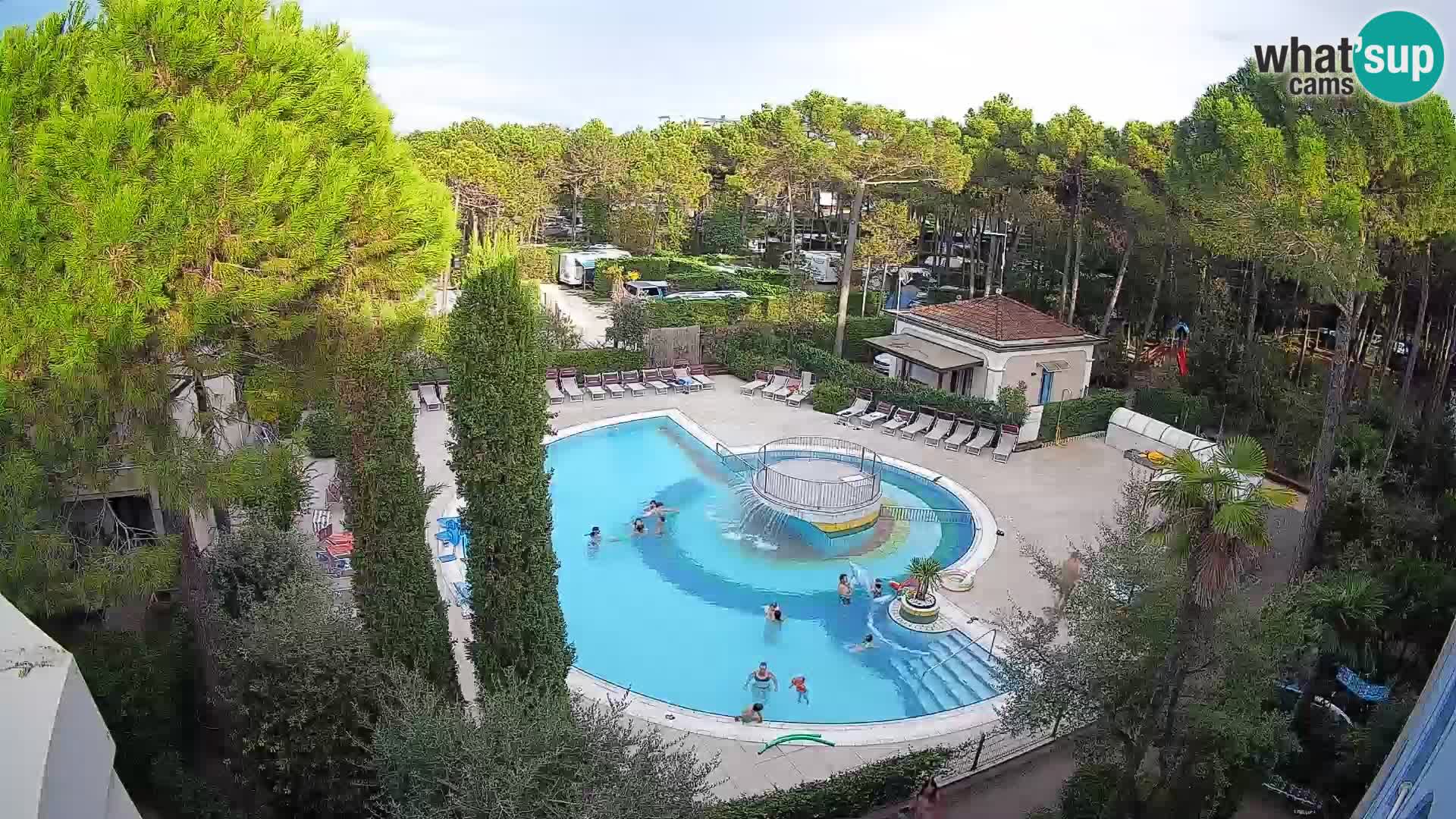 Piscina Villaggio Mare Blu webcam LIVE Bibione Pineda – Italia
