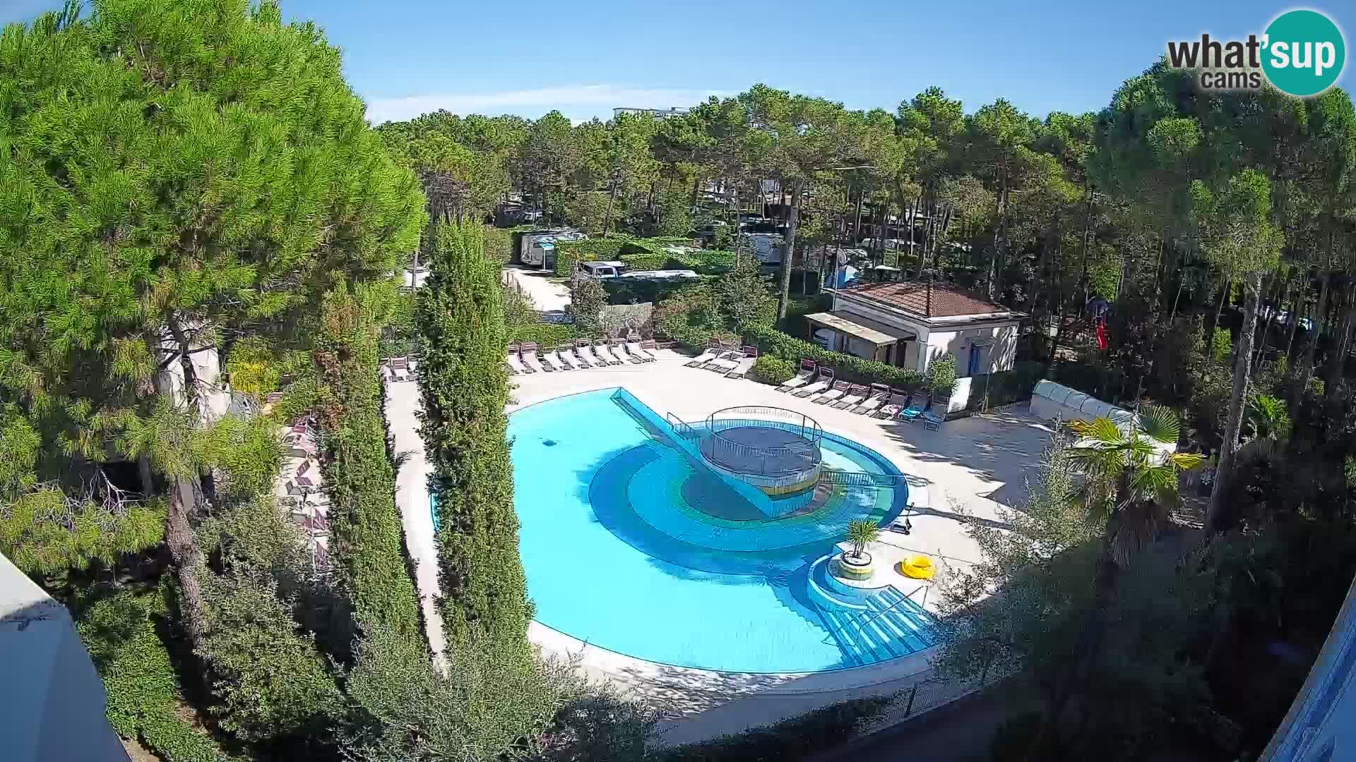 Piscina Villaggio Mare Blu webcam LIVE Bibione Pineda – Italia