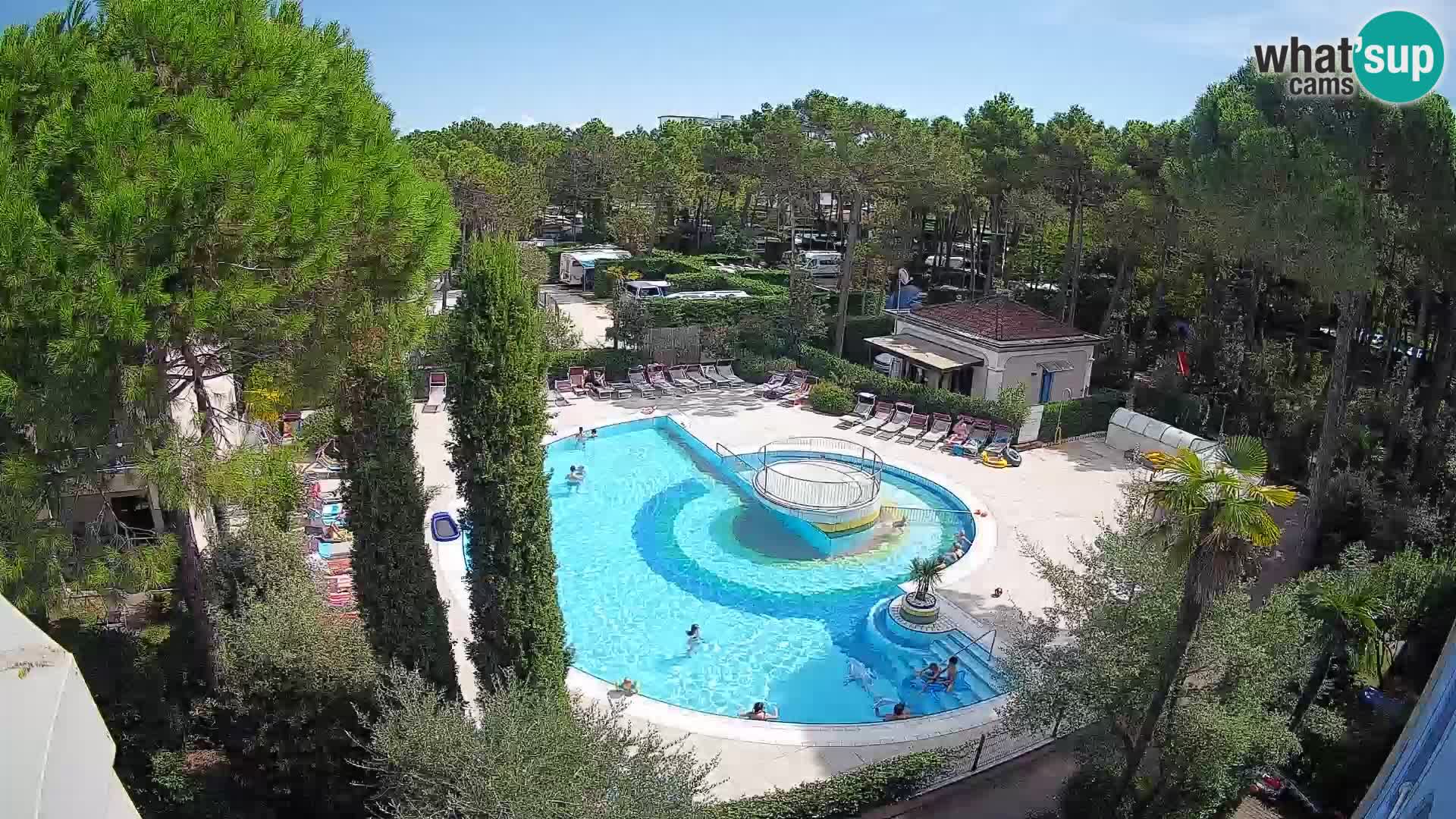 Piscina Villaggio Mare Blu webcam LIVE Bibione Pineda – Italia