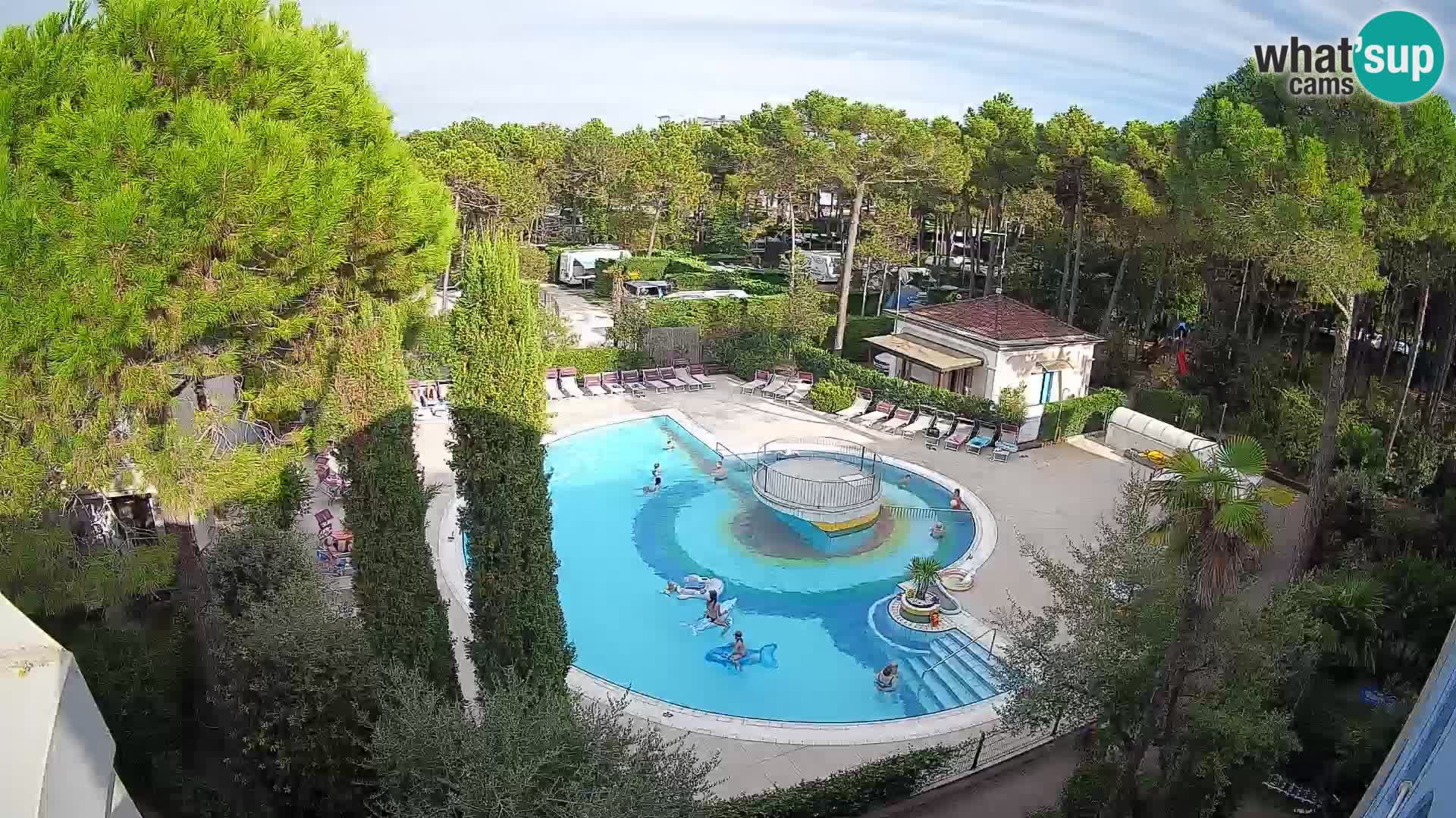 Piscina Villaggio Mare Blu webcam LIVE Bibione Pineda – Italia