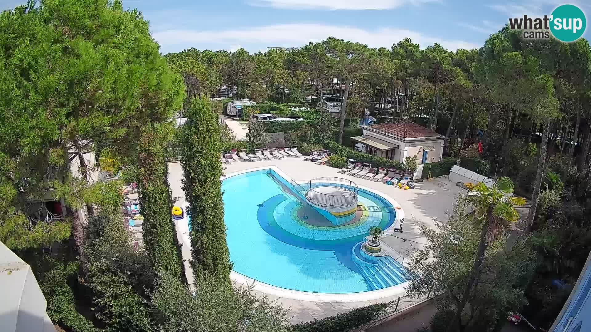 Piscina Villaggio Mare Blu webcam LIVE Bibione Pineda – Italia