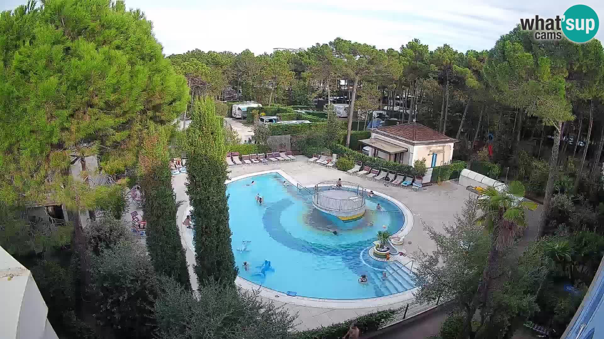 Piscina Villaggio Mare Blu webcam LIVE Bibione Pineda – Italia
