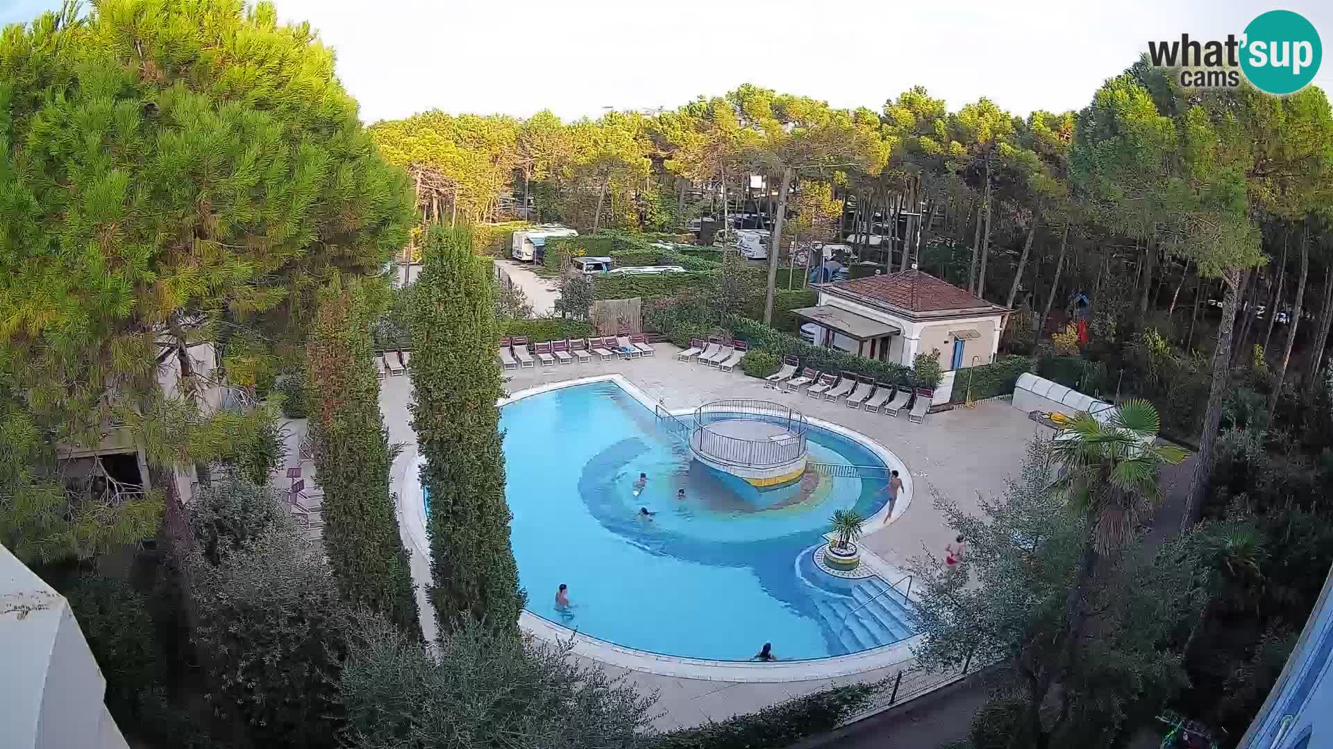 Piscina Villaggio Mare Blu webcam LIVE Bibione Pineda – Italia