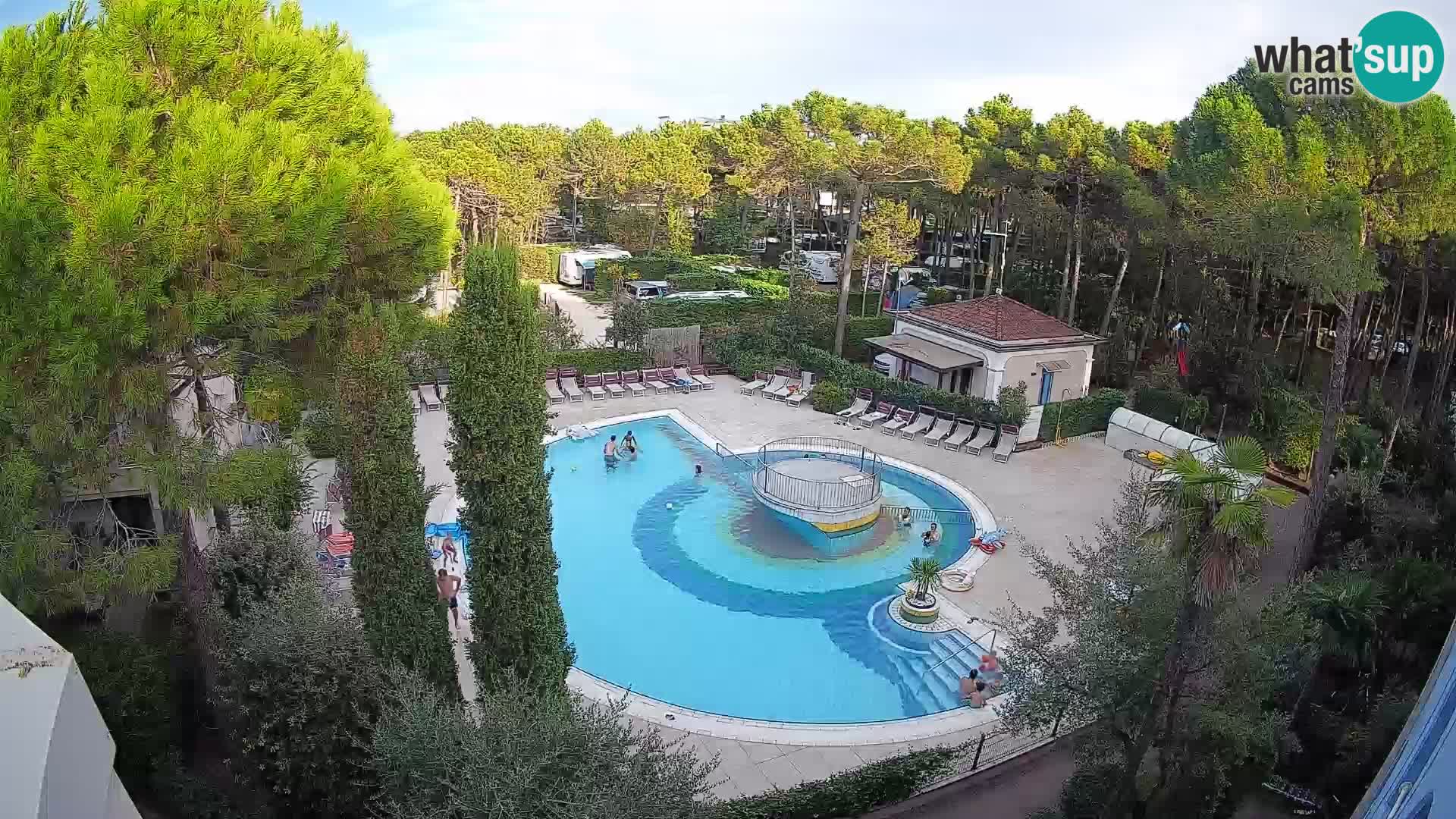 Piscina Villaggio Mare Blu webcam LIVE Bibione Pineda – Italia