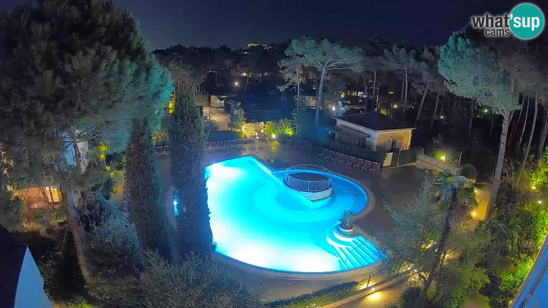 Villaggio Mare Blu bazen Spletna kamera V živo Bibione Pineda – Italija