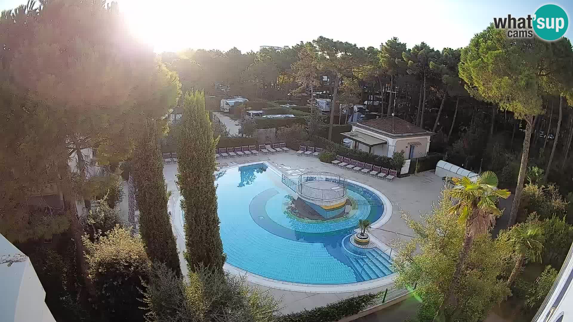 Piscina Villaggio Mare Blu webcam LIVE Bibione Pineda – Italia