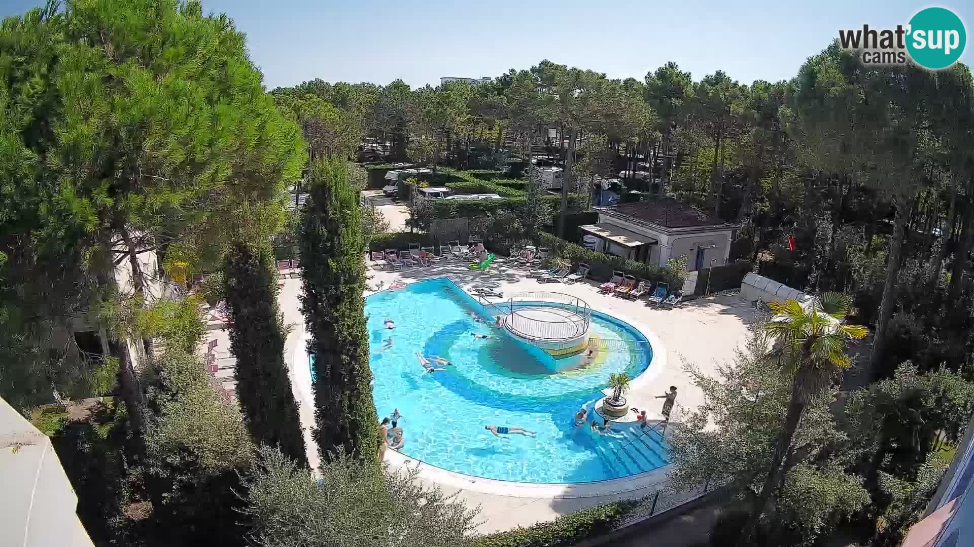 Piscina Villaggio Mare Blu EN VIVO webcam Bibione Pineda – Italia