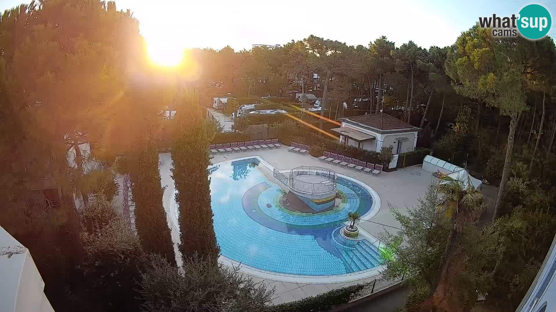 Piscina Villaggio Mare Blu webcam LIVE Bibione Pineda – Italia