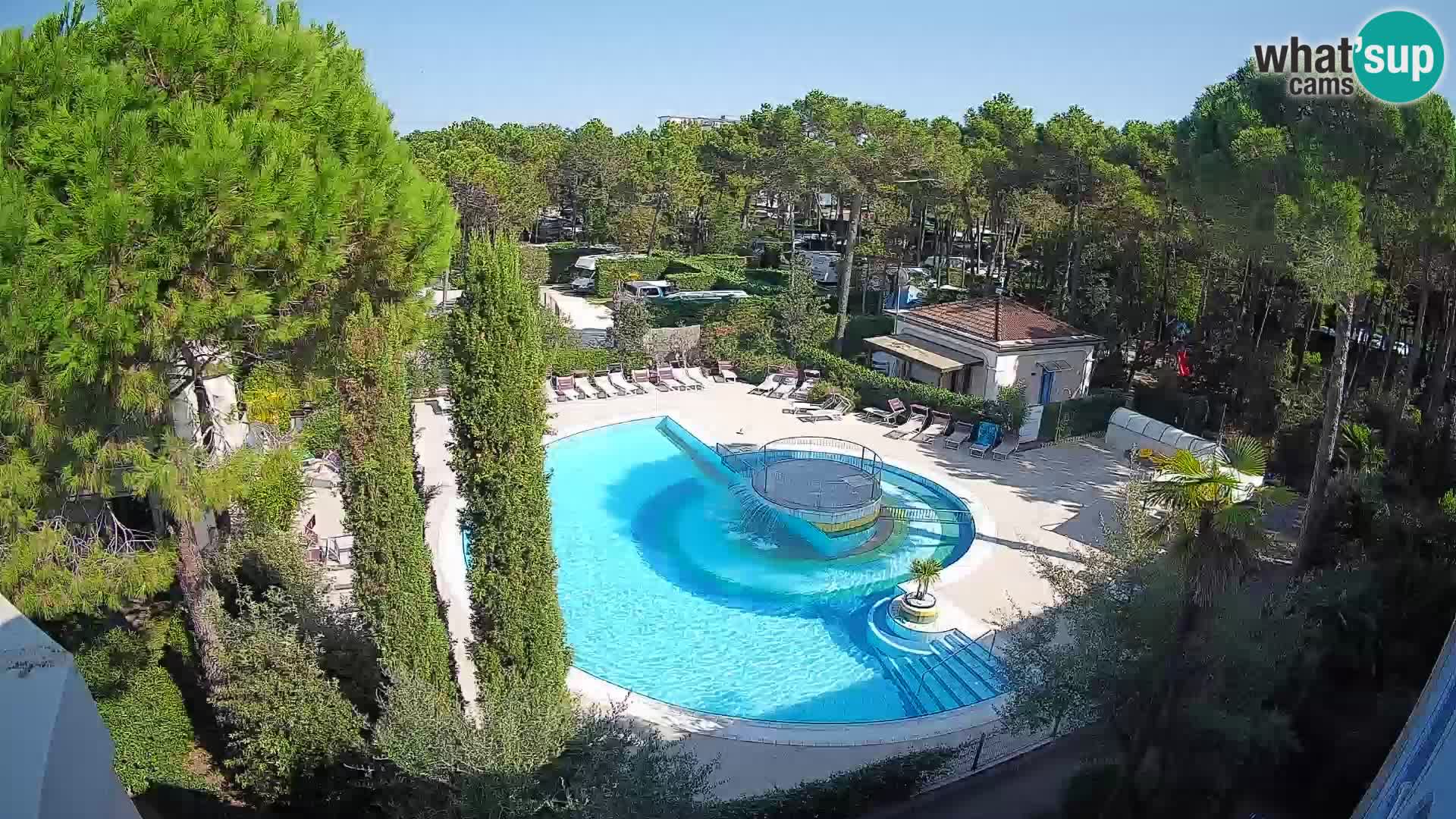Piscina Villaggio Mare Blu EN VIVO webcam Bibione Pineda – Italia