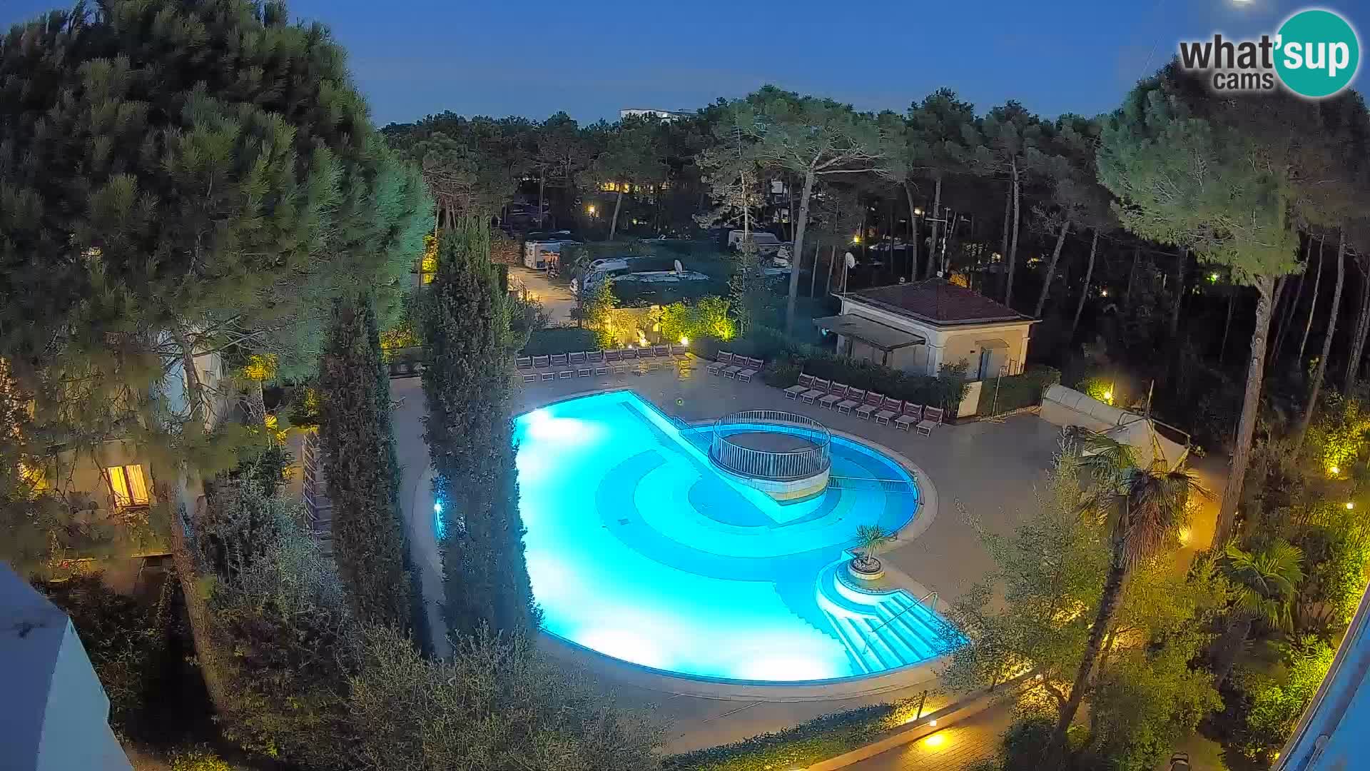 Villaggio Mare Blu pool LIVE webcam Bibione Pineda – Italy