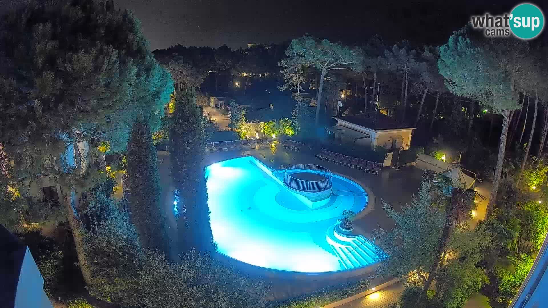 Villaggio Mare Blu bazen Spletna kamera V živo Bibione Pineda – Italija