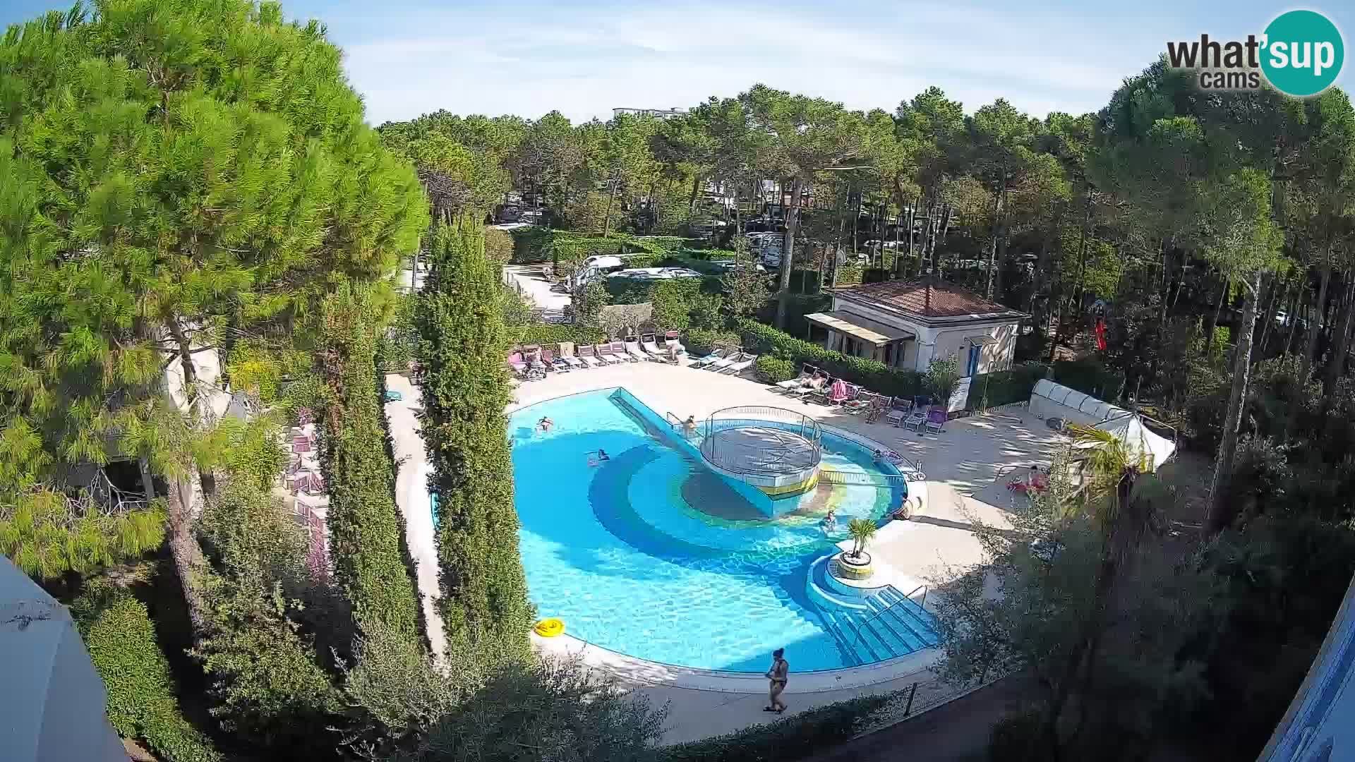 Piscina Villaggio Mare Blu webcam LIVE Bibione Pineda – Italia