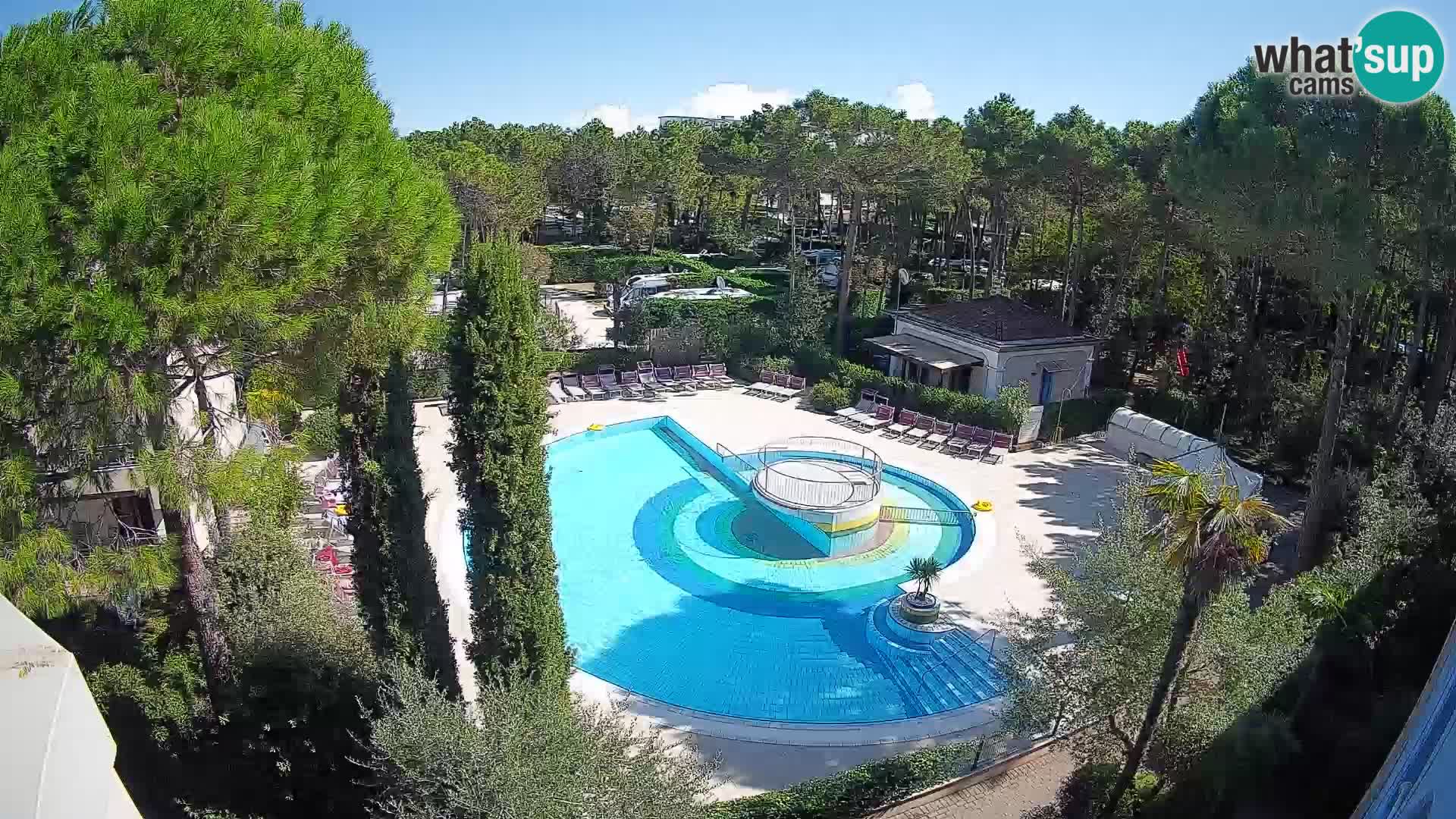 Piscina Villaggio Mare Blu webcam LIVE Bibione Pineda – Italia