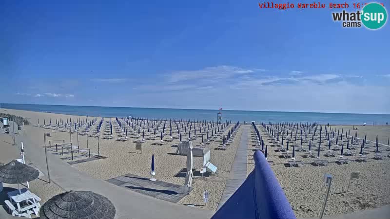 The beach live webcam Villaggio Mare Blu Bibione Pineda – Italy