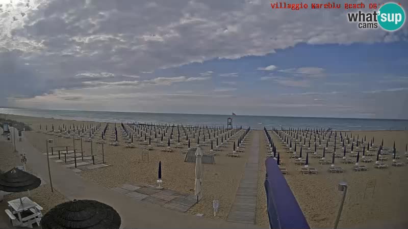 The beach live webcam Villaggio Mare Blu Bibione Pineda – Italy