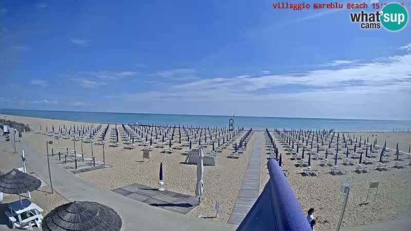 The beach live webcam Villaggio Mare Blu Bibione Pineda – Italy