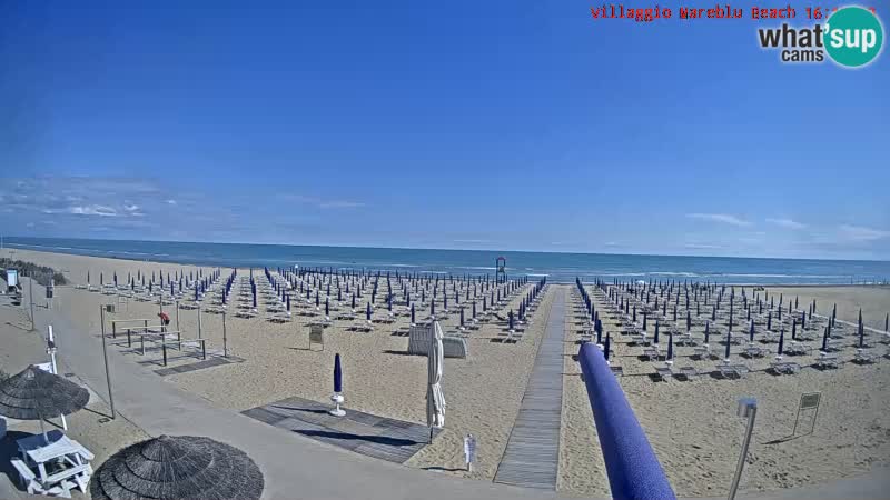 Web kamera uživo na plaži Villaggio Mare Blu Bibione Pineda – Italija