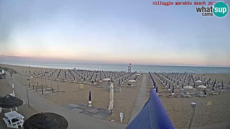 The beach live webcam Villaggio Mare Blu Bibione Pineda – Italy