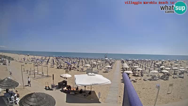 Der Strand Live-Webcam Villaggio Mare Blu Bibione Pineda – Italien