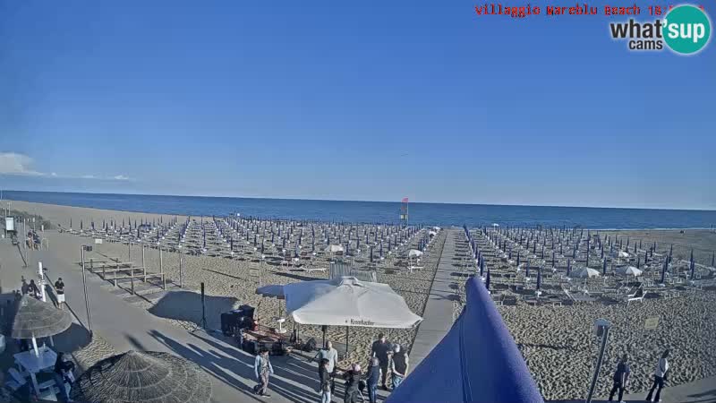 The beach live webcam Villaggio Mare Blu Bibione Pineda – Italy