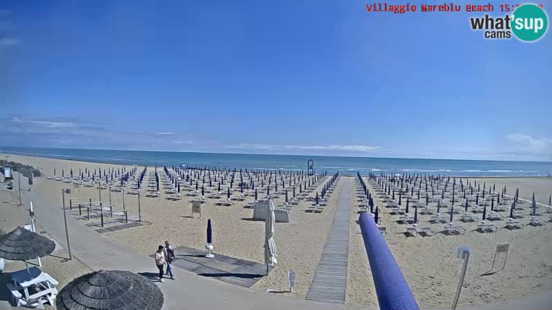 Webcam live della spiaggia Villaggio Mare Blu Bibione Pineda