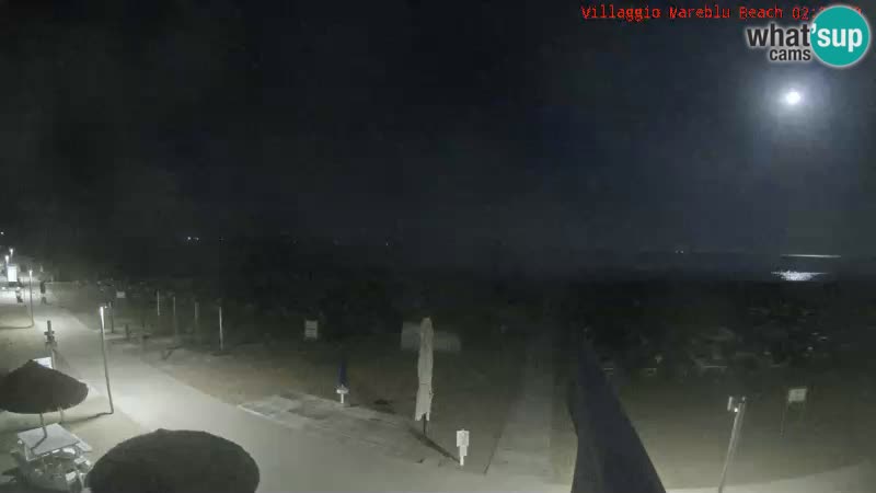 Webcam live della spiaggia Villaggio Mare Blu Bibione Pineda