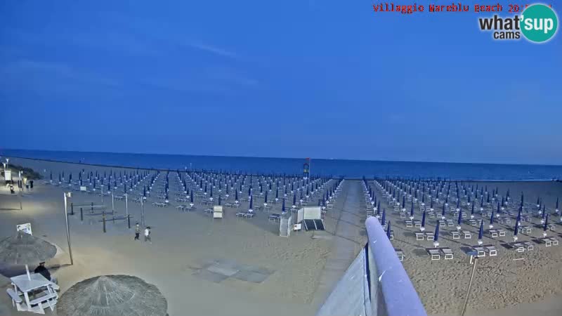 Webcam live della spiaggia Villaggio Mare Blu Bibione Pineda