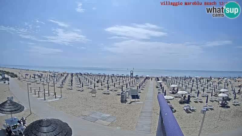 The beach live webcam Villaggio Mare Blu Bibione Pineda – Italy
