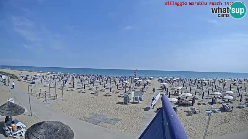 The beach live webcam Villaggio Mare Blu Bibione Pineda – Italy