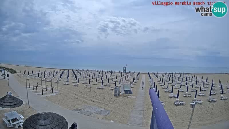 Web kamera uživo na plaži Villaggio Mare Blu Bibione Pineda – Italija