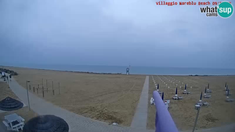 Playa webcam en vivo Villaggio Mare Blu Bibione Pineda – Italia