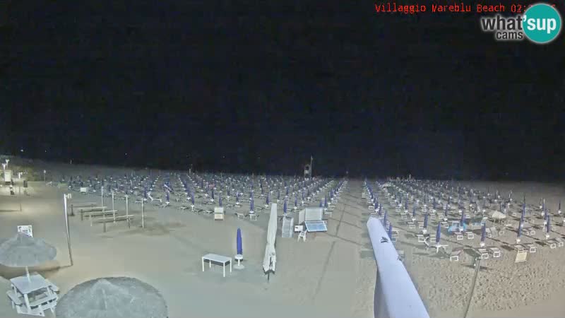 Playa webcam en vivo Villaggio Mare Blu Bibione Pineda – Italia