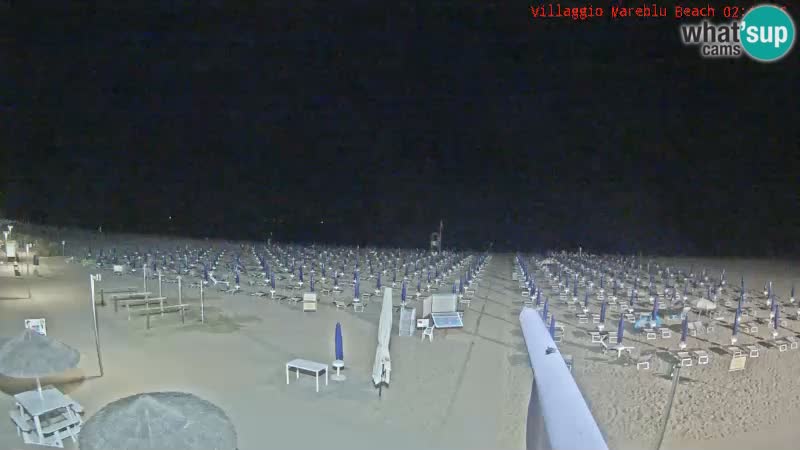 Webcam live della spiaggia Villaggio Mare Blu Bibione Pineda