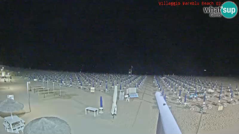 Webcam live della spiaggia Villaggio Mare Blu Bibione Pineda