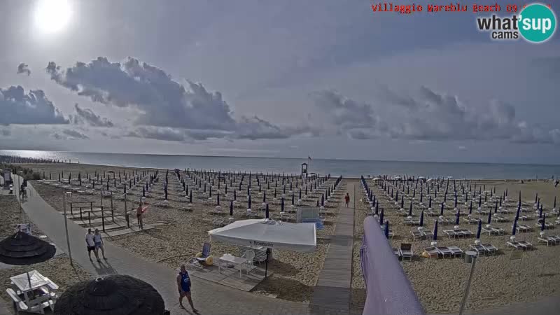 Web kamera uživo na plaži Villaggio Mare Blu Bibione Pineda – Italija