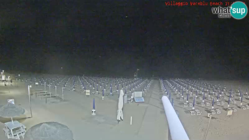 Webcam en direct de la plage Villaggio Mare Blu Bibione Pineda – Italie