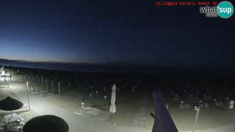 Playa webcam en vivo Villaggio Mare Blu Bibione Pineda – Italia