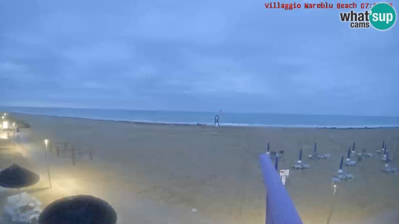 Der Strand Villaggio Mare Blu webcam Bibione Pineda – Italien