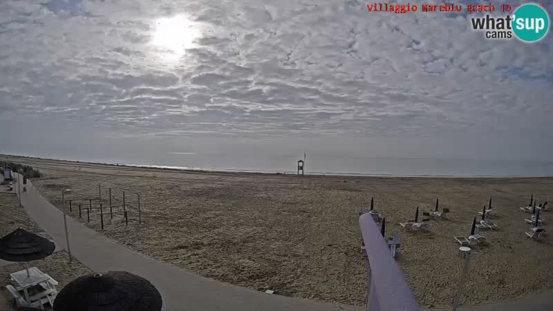 The beach Livecam Villaggio Mare Blu Bibione Pineda – Italy